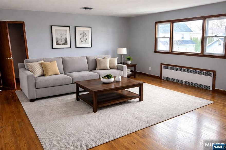 Spacious two-bedroom apartment on a quiet dead-end street, just two blocks from the NYC bus. This inviting home features a large eat-in kitchen, a formal dining room, and an oversized living room ideal for comfortable living and entertaining. The full bathroom includes its own closet, and the apartment offers ample closet space throughout, ensuring plenty of room for storage. No pets or smoking permitted. Parking available for one vehicle. Tenant responsible for all utilities except water. Income and credit verification required.