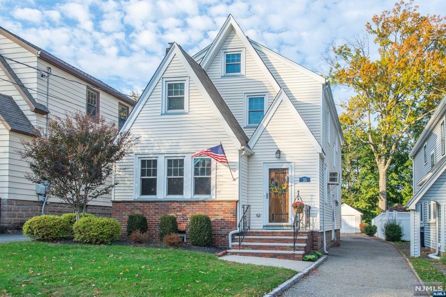 Located in the heart of Brookdale, your next home awaits! The living room and dining room invite you upon entry, featuring chestnut woodwork in the floors and lined with chestnut crown molding. Extra space off the living room allows for all of your guests to fit comfortably. This updated kitchen offers porcelain floors, new backsplash, quartz countertops and new appliances. Looking onto the backyard, the porch is great for a reading nook or a play room. Heading upstairs, there are spacious 4 bedrooms each with cedar lined closets, accompanied by a primary bathroom. The full attic has enough space for all your storage, letting you bring your imagination to turn the basement into the rec room you've been looking for! In the basement there is a newer washer and dryer, french drain, and more storage. From the basement to the second floor, all the windows have been replaced. Conveniently located near the NYC bus and jitney to the train station, Brookdale Park, major highways.