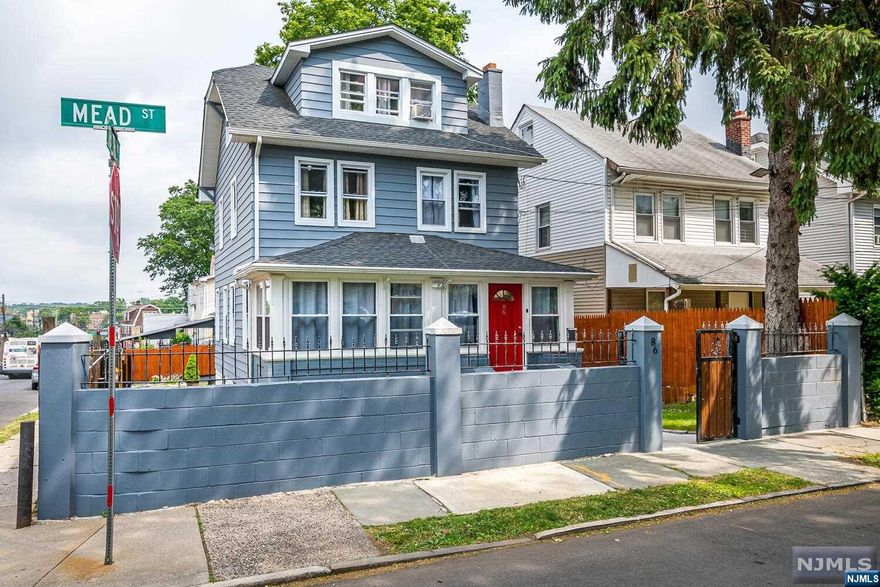 Welcome home to this recently renovated home. This charming colonial corner property has 4 bedrooms and a multi-purpose room that is currently being used as an office and has the potential of an additional bedroom. The property is located on a tree-lined street and was renovated in 2019. Newer stainless steel appliances and newer flooring were installed at that time. The open space concept on the 1st floor flows effortlessly from the living room / dining room / kitchen. A 1/2 bath is also located on the 1st floor. The 2nd floor boasts 3 Bedrooms and a bathroom. The primary bedroom with an en-suite is located on the 3rd floor. The finished basement has additional storage / laundry room and a beautiful barn door that leads to the 1st floor. The entire home emanates ample natural lighting and has recessed lighting throughout. The fenced-in property can accommodate 5 vehicles. Property is easily accessible to NJ transit and major highways.