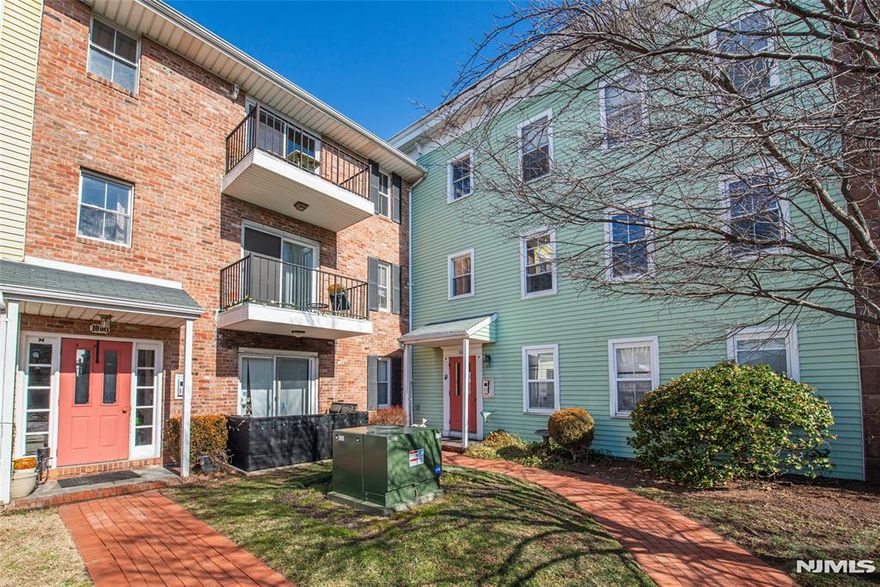 One bedroom condo with fully updated bath and floors. Recessed lighting added in the Bath and Bedroom. Kitchen has SS appliances and granite counters. Kitchen opens to dining area and large living room creating a flexible space. Laundry on site, just across the hall. HOA fees include Common area maintenance, hot water, sewer and roof. Central air and forced hot air. Close to NYC transportation and Route 3, 80, American Dream Mall and restaurants. Assessment $158 to 2037.