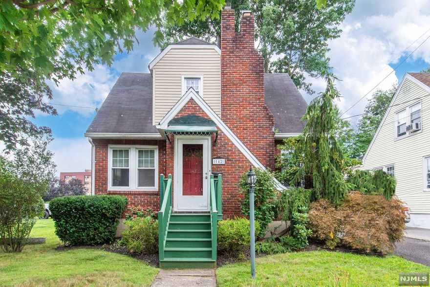 Welcome home to this adorable 2 bedroom/1 bath cape cod in Maywood, NJ. One of the few single family homes on this quiet street. Hardwood floors throughout, fireplace, open floor plan from living room into the dining area. Kitchen is white with new Stainless Gas oven and Dishwasher. There is a dry, well kept unfinished basement with washer and dryer. The second floor offers two good sized bedrooms and a full bath. Outside you'll enjoy your large fenced-in back yard, detached garage, long driveway for parking. This home has been loved for many years. Perfect starter home in an incredible school district. Close to major highways, shopping and schools. Call today for your private showing. This property is being sold as-is. underground Oil tank being removed 9/30 and being put above ground outside. Driveway to be fixed.