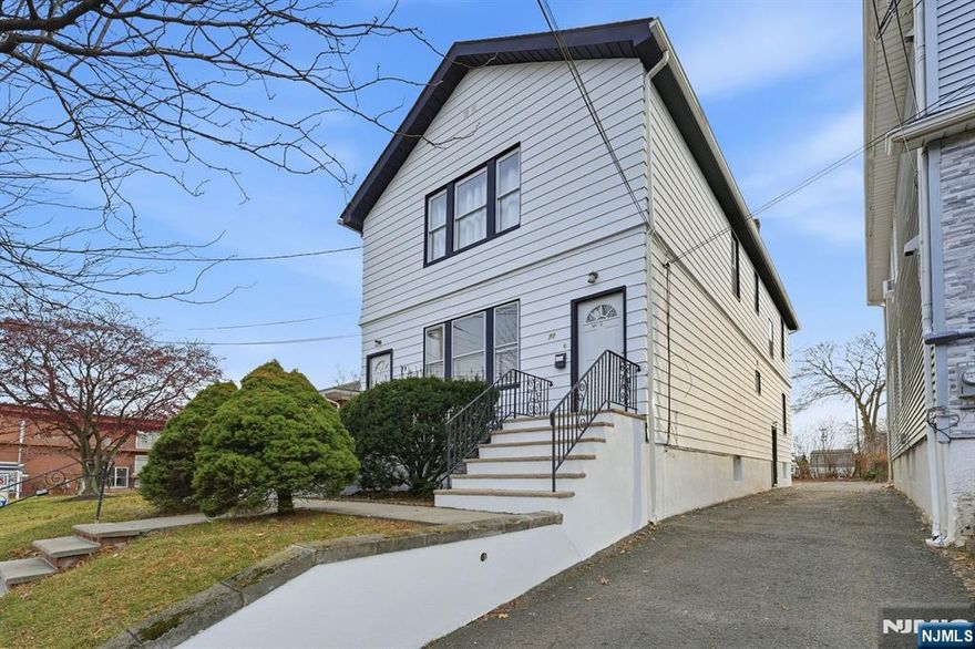 This is your opportunity to own a multifamily property with exceptional income potential. Meticulously maintained over the years, this home offers a vacant first floor unit and basement space for immediate opportunity, while the second floor provides stable rental income with a reliable tenant in place. The first floor unit features two bedrooms plus an additional den, a living room, dining room, kitchen, and hardwood floors throughout. The second floor unit mirrors the layout and showcases a brand new kitchen installed in December. The basement offers outstanding potential with a full bathroom, side entrance, and two extra rooms. Additional highlights include a shared driveway with 2"3 rear parking spaces. Centrally located near Branch Brook Park and Clara Maass Medical Center, this property is ideal for strong rental demand, with convenient access to major highways and public transportation.