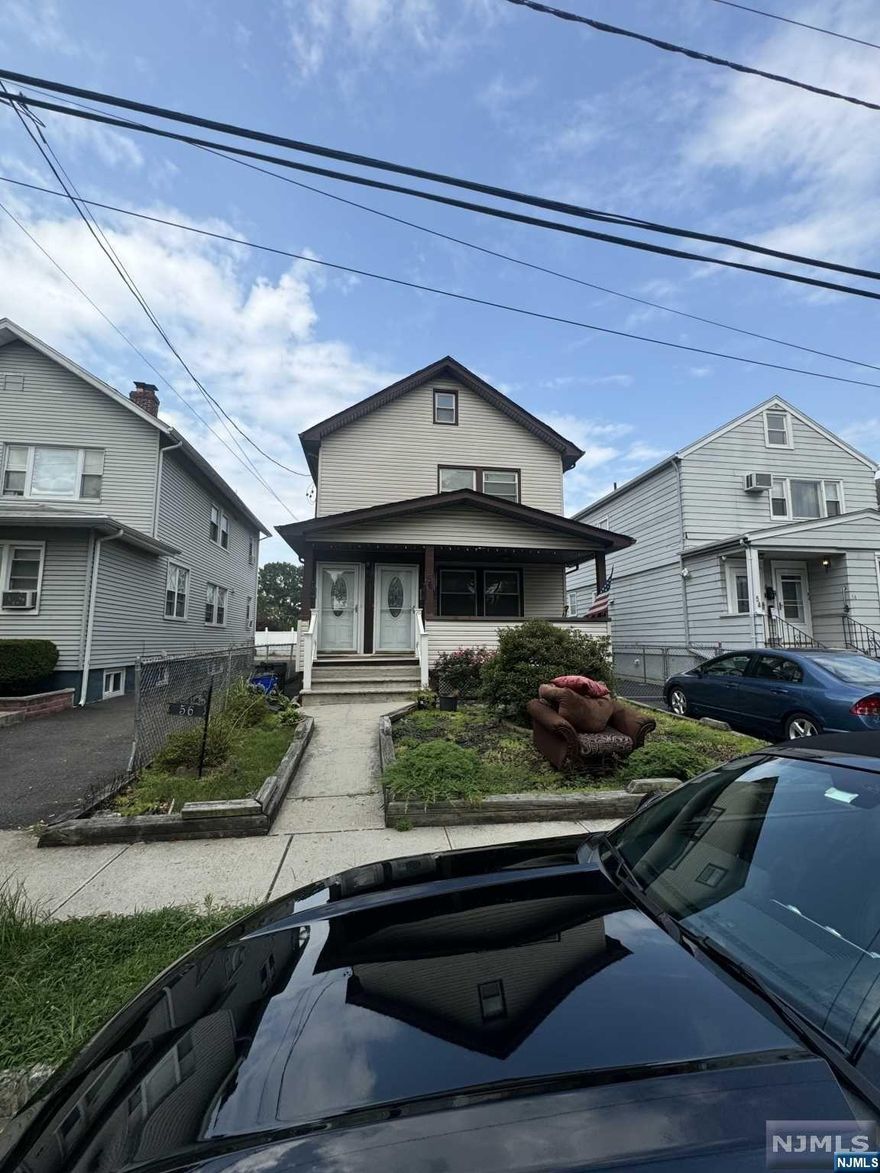 Great investment opportunity. 2 Family home. 1st FL unit has 2 bedrooms, living room, kitchen/dining room and full bath. 2nd FL unit is the replica of the 1st unit. Full unfinished basement with washer/dryer hookup. Fenced in yard. Driveway for 4 cars. .
