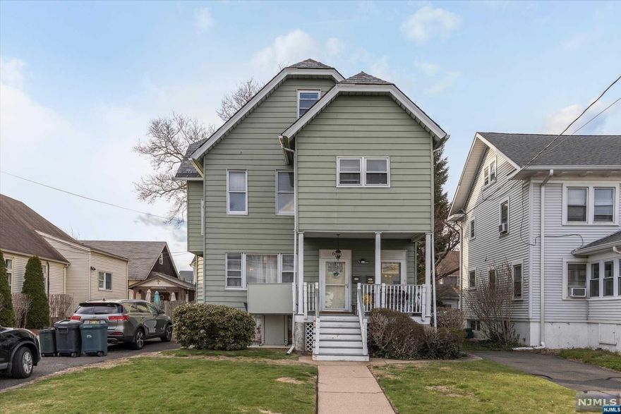 Enter this majestic 2 family home and appreciate the character that Rutherford properties are known for. The high ceilings and flow of the first floor convey comfort and space. Step into the open entry foyer, spacious enough for a sitting area. Easily transition to the formal living room and through the pocket doors to the master bedroom. There are two ways to enter the modern, updated kitchen with stainless steel appliances and a walk in pantry. Adjacent, you'll be charmed by the full ceramic tile bath and love the convenience of a 1st floor laundry area. There's an exit to the deep, backyard, as well! The upstairs apartment is 2 levels, and has been updated with style. It's a nice compliment to the mixture of old and new that the first floor possesses. This two family home is centrally located near schools, churches and shopping, and presents an excellent opportunity for homeowners and investors alike. Don't miss out on this incredible opportunity. Open House is 1st Floor only.