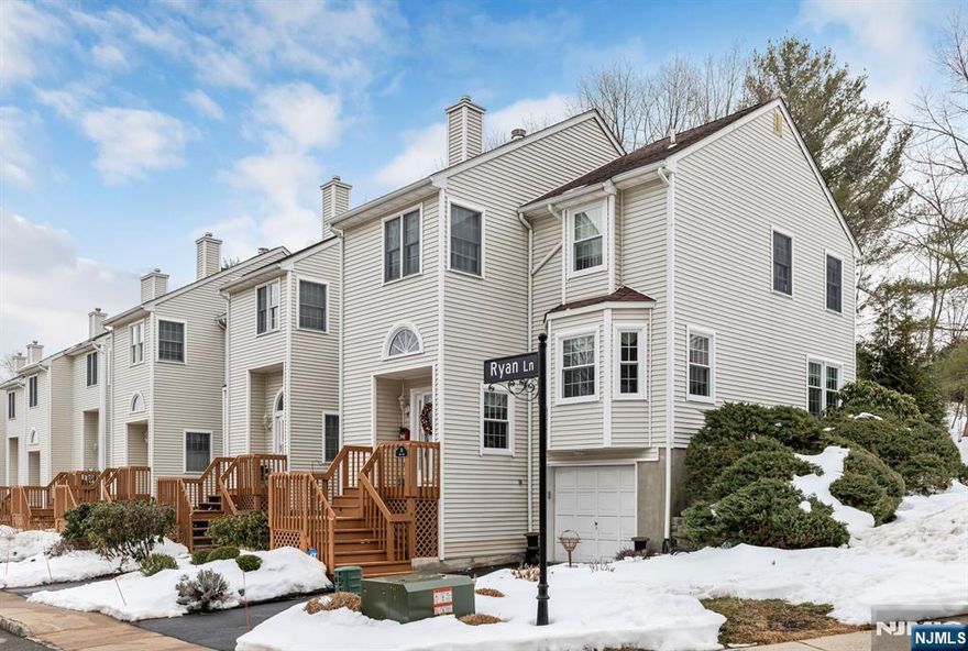 Welcome to 76 Ryan Lane, "The End Unit Townhome You Have Been Waiting Forâ€ in the highly desirable Skyline Village community. From the moment you step into this spacious, sun-filled home, youâ€™ll feel its warmth and charm. The living room features a two-story cathedral ceiling, a gas fireplace & opens to the Dining Room creating a wonderful space for gathering with friends, hosting holidays or simply enjoying everyday moments at home. The Kitchen, with a light-filled breakfast area, has recently been renovated- perfect for casual dining or your morning coffee. From there, step outside onto your private deck and enjoy quiet mornings or evening relaxation. The second floor overlooks the LR/DR area. The primary suite has a walk-in-closet, a second closet and an updated full bath with stall shower. The second bedroom has its own full bath with a Jacuzzi tub/shower combo. The finished lower level has a nicely well sized Rec Room, Laundry Rm, Storage and Access to the Garage. This home is located just minutes from downtown shopping, restaurants, and everyday conveniences, with easy access to major highways and NJ Transit bus and train service. Skyline Village residents also enjoy community amenities including a clubhouse and heated pool.