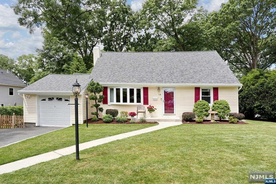 Affordable luxury & spilling with value, this beautifully maintained cape cod has fabulous maintenance-free curb appeal in addition to a well-kept lawn & desirable location. The floor plan on the ground floor is an entertainer's delight. Enter a living room with bow windows that lead to a Dining Area, Family Room w/gas fireplace, 2 yr. old designer kitchen with eating & dining area, 2 ovens, & adjoining outdoor veranda. Two bedrooms & a bathroom complete the picture. The backyard is entirely fenced with a shed.The second level includes a spacious primary bedroom, a large updated designer bathroom & second bedroom. Basement is 1/2 finished. Included is a refrigerator & pool table. Updates include: 4-5yr. old furnace, 4 yr.old roof, 3 zone furnace (4-5yrs. old) & central a/c. Located on a quiet street close to school & highway, this property must be seen to be appreciated!