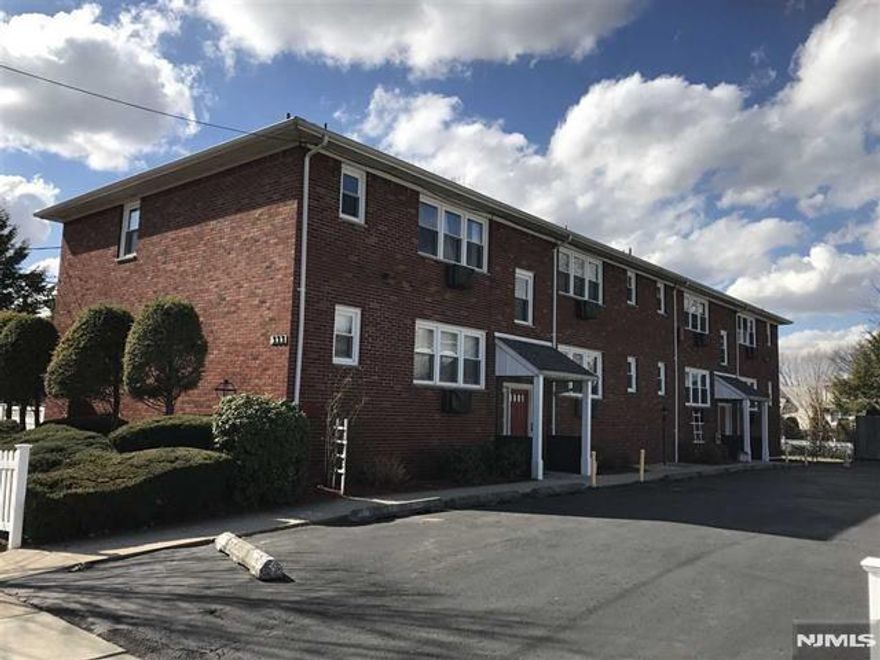 Well-maintained 1-bedroom apartment in a beautifully kept 8-family brick building. The unit features hardwood floors throughout, a spacious living room, an eat-in kitchen, full bathroom, and a private balcony. Included is one off-street parking space, plus laundry hookups in the basement with additional storage. Tenants also enjoy shared use of the yard. Ideally located with easy access to NJ Transit to NYC and major highways, including Route 17, Route 3, the Garden State Parkway, and the NJ Turnpike.