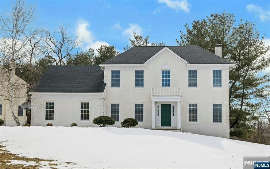 Welcome to this stunning Colonial in the highly sought-after Fairway Estates! The bright, open main level features a welcoming two-story foyer and formal Living Room and Dining Room. The updated Kitchen (2020) showcases newer cabinetry, granite countertops, a center island, stainless steel appliances, and a Breakfast area, all opening to a sun-filled, spacious family room with a wood-burning fireplace, creating the ideal space for everyday living & effortless entertaining. From the kitchen, step out onto the deck, perfect for outdoor dining and relaxing. A convenient Laundry Room with new floor (2026) and oversized 2-car Garage complete the first floor. Upstairs the Primary Suite offers a walk-in closet and spacious Bath with soaking tub, creating a peaceful retreat. Three additional Bedrooms and a full Bath complete the second level. The high-ceiling Basement provides excellent potential for future finishing. Updates/features incl H/W Heater (2025), Gutters (2023), A/C Condenser (2020), Crown Molding & new Recessed Lights in Bedroom 2. Natural gas, public water & sewer add everyday convenience. Located in a fantastic neighborhood with a community pool & tennis courts. This move-in ready home offers the perfect blend of space, comfort, & lifestyle. Close to shopping, dining, parks, and public transportation with easy highway access & about an hour to Newark Airport. Outdoor enthusiasts will enjoy nearby Meadow Breeze Park, Round Valley, Spruce Run, & Merrill Creek Reservoirs.