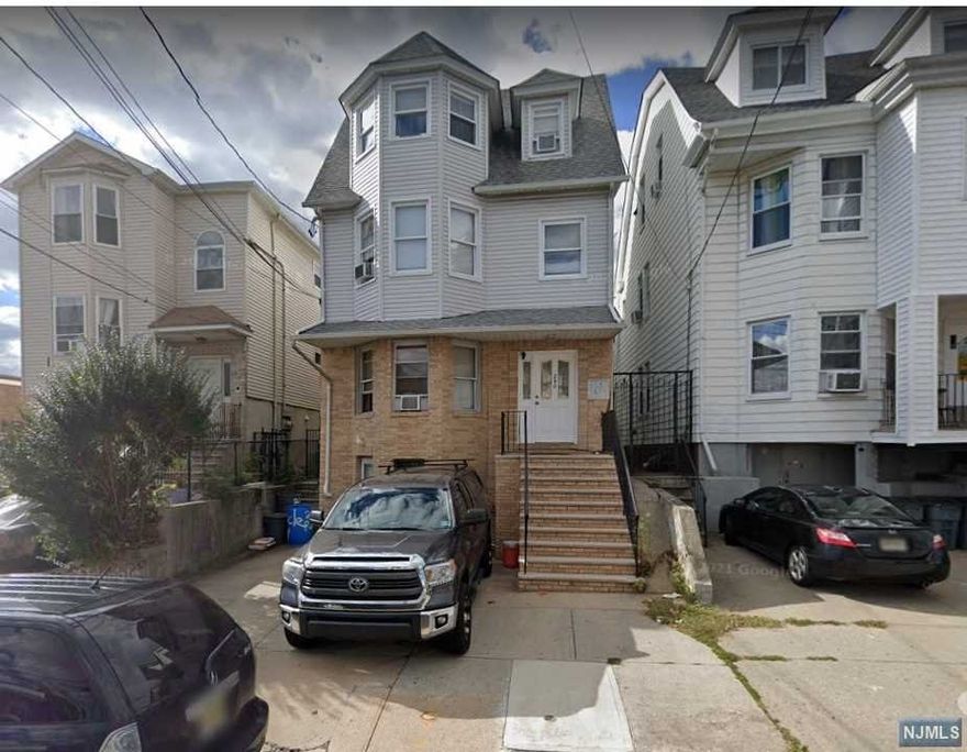 Bloomfield Ave to Clifton Ave left on 2nd Ave left on Ridge St. Terrific opportunity. 3-Family with finished basement offering additional living space with one bedroom, two full bath with shower one of it need repair, and a "kitchenette" (no stove). Basement apartment has separate entrance on the side of the home. Window a/c units. Hardwood and tile floors. Unit 1 and 2, 3brs living room eating in kitchen full bathroom, second floor offer extra room to use as a storage or office. Unit 3, full bath with shower 1.5 bedroom living room eating in kitchen. Location: easy commute and convenient for rental income. First and third floor Tenant occupied, second floor is to delivery vacant.