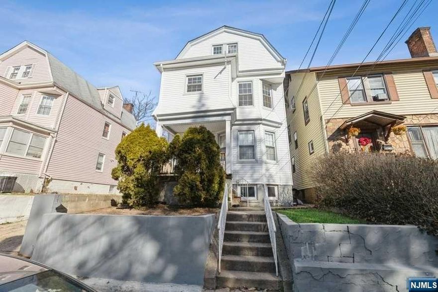 Don't miss this wonderful opportunity to own an income generating spacious 2 family home in the Vailsburg Section of Newark with possibility to expand to 3 units. The units feature modern bathrooms and kitchens, hardwood floors throughout both units, move in ready. The first floor has 3 bedrooms 1 full bathroom, the 2nd floor has 3 bedrooms with 1 full bathroom and a bonus room. Third floor has addition kitchen/living room, bedroom with a full bathroom. The 2nd floor is currently vacant. Move in to the 2nd floor yourself or rent it out as solely an investment property. Separate utilities per unit. Close to Seton Hall, and the VA Medical Center. Appointment required. PLEASE DO NOT DISTURB TENANTS.