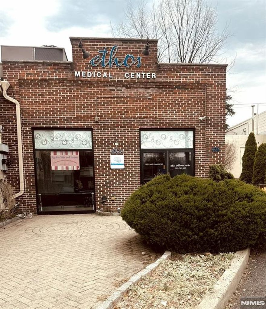 Unique freestanding Medical Office space just blocks from Englewood Hospital . Modern built out space consisting of six exam rooms, waiting/reception room, private consultation room, private office , staff room or lab room and two restrooms. Private parking lot in the rear of the building. Additional 1000 sq ft .office space on second floor . Separately metered utilities are tenantâ€™s responsibility. Great opportunity for professionals seeking move-in ready space on the desirable Englewood medical corridor .