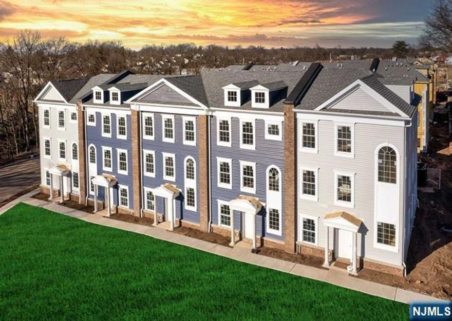 Sales Office tel: 201-431-5025 New Construction Townhomes! Parkside Lane at Teaneck:Florida model. This open floor plan features a large kitchen/dining room, open to an outdoor deck to the rear of the home, and a large family room, all on the second floor with 10' high ceilings. A gourmet kitchen option is available. This home includes front and rear first floor entrances, nine foot first floor ceilings, two closets, a powder room and a recreation/flex room. An optional first floor office with full bath is available for this home. The third floor includes nine foot ceilings, three bedrooms including a master suite with dual walk-in closets. Also located on the third floor is the laundry room, two full baths and linen closet. All homes are twenty-four feet wide. Teaneck boasts a diverse population, great shopping, numerous parks and playgrounds, with easy access to New York City via the George Washington Bridge.*Photos shown from decorated model home.