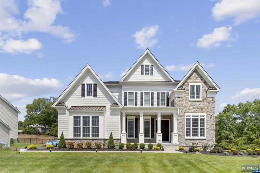 Stunning Custom built Newer construction located in one of the most desirable areas of Franklin Lakes NJ. First floor consists of a stunning two story entry foyer, open floor plan, an amazing gourmet kitchen with an oversized island, commercial grade appliances by Miele, Walk in Pantry and Breakfast area. Huge Family room with electric fireplace, Living room, Conservatory, Office & half bath. Second floor consists of 4 Bedrooms with 4 Walk-in closets, 4 full bathrooms, Laundry room, many closets for storage. Beautiful hardwood floors throughout. Finished basement with a ton of extra storage! Utility rooms. Outside there is a large patio for entertaining, beautiful backyard, attached 3 car garage & more!