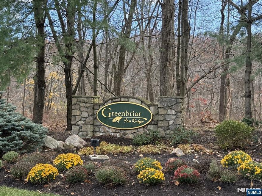 Very Rare & Sought-After RAMAPO MODEL in Greenbriar at Fox Ridge 55+ Community! Gorgeous 2 Bedroom, 2 1/2 Bath (1680 sf), 2nd floor condo. The primary bedroom suite includes a large sitting area, primary bath with double vanity & 2 large walk-in closets. The guest bedroom has its own full bath ensuite. The spacious kitchen features 42 inch cabinets, beautiful granite counters, all SS appliances, breakfast bar & pantry. The large formal Living Rm with beautiful wood floors has sliders to a balcony with beautiful views. Bonus, Den / Study currently used as a dining area. One of the standout features of this model is the spacious laundry room with ample storage, a rare and highly appreciated bonus. One assigned parking space in the garage, underneath building with a 10 x 10 storage area and additional parking outside. Large Clubhouse with resort style amenities and so many activities to join. There is so much to do here with a lifestyle community sure to meet your social, recreational and fitness needs! Amenities include indoor and outdoor pools, exercise room, billiards room, tennis courts and so much more. In addition to all the amazing amenities, HOA also includes water. Near NYC bus and shopping. Close to RT. 80. Available for immediate occupancy.