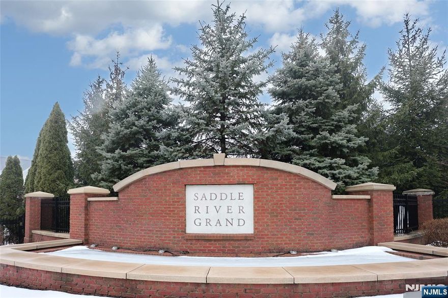 SADDLE RIVER GRAND!!! COME AND VIEW THIS SPECTACULAR 3 BEDROOM, 4.5 BATH LUXURY TOWNHOUSE. APPROX 3667 SQ.FT OF QUALITY LIVING. GATED COMMUNITY!! ENTER INTO THE 2 STORY GRAND FOYUER, LIBRARY/OFFICE, POWDER RM, FAMILY RM/GAS FIREPLACE, OPEN FLOOR PLAN TO THE GOURMET KITCHEN WITH TOP OF THE LINE APPLIANCES, BREAKFAST RM/SLIDNG GLASS DOORS ONTO A PRIVATE REAR PATIO, MUD RM WITH ENTRY FROM THE 2 CAR ATTACHED GARAGE, LAUNDRY RM, BUTLERS PANTRY, FORMAL DINING RM. THE 2ND. FLOOR OFFERS A LG.TRAY CEILING PRIMARY BR, DRESSING AREA WITH HIS & HER WALK IN CLOSETS, LUXURY BATH WITH A TUB AND SHOWER STALL. BR/FBTH/SOT, BR/FBTH/SS. THE FULL HIGH CEILING BASEMENT IS FINISHED WITH A GYM, RECREATION RM/GAS FIREPLACE, ENTERTAINMENT CENTER WITH A WET BAR, FBTH/SS, UTILITIES AND STORAGE. WHOLE HOUSE GENERATOR, HARDWOOD FLOORING THROUGH OUT, SECURITY SYSTEM, CUSTOM BUILT INS AND AMAZING TRIM PACKAGE THROUGH OUT. CLUB HOUSE, POOL, GUEST PARKING, CLOSE TO HWYS, SHOPPING AND PUBLIC TRANSPORTATION. MAINT.INCLUDES, GATED COMMUNITY, POOL, CLUB HOUSE, PARKING, SNOW REMOVAL, EXT. MAINT, LAWN & SHRUB CARE, UMBRELLA INSURANCE POLICY. THIS IS AN IMMACULATE UNIT AND MOVE IN CONDITION!! A MUST SEE!!