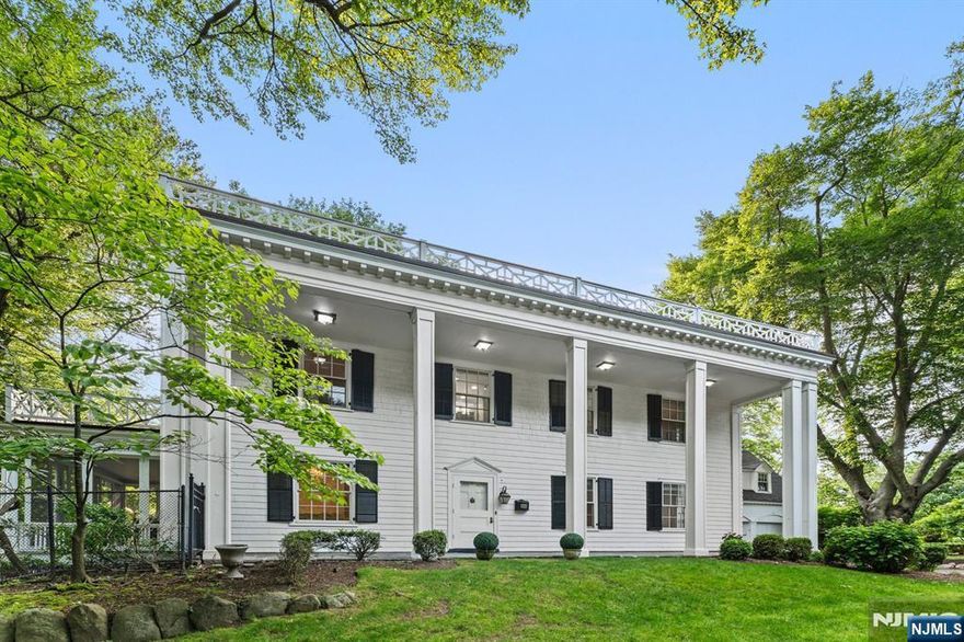 Stately center hall colonial situated on a 1/2+/- acre, this 5BR/3.2BA enchants w/a flowing fl plan & richly detailed interiors. Sunlight pours over HW flrs, layered crown molding, & custom millwork that connects each space w/elegance. At the center, a show-stopping chefs kitchen features a La Cornue gas/electric range, double Sub-Zero fridges, 2 Miele Dishwashers, pot filler, warming drawers, wine cooler, & bespoke cabinetry. Grand DR & LR invite effortless entertaining. The serene primary suite offers a radiant heated marble BA w/ steam shower, Jacuzzi, towel warmer, dbl vanities, & dressing area. Upstairs BRs boast decorative FPs & rooftop terrace access. A mahogany clad office w/ hidden tech storage, luxe home theater, & wet bar add sophistication. LL offers 1,300 bottle wine cellar, laundry, & ample storage. Private backyard w/Viking BBQ, fridge, warming drawer, Crestron speakers. Finished w/a heated 2.5 car garage. Easy commute to NYC. All fireplaces are AS IS.