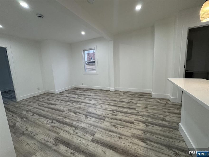 Move in ready, brand new 3-bedroom apartment, features modern bathroom, bright open concept living room/kitchen, stainless steel appliances, new cabinets and a breakfast bar. Central A/C. Walking distance to a wide variety of restaurants, shopping centers, and everyday essentials. Steps away from multiple major transportation options. Easy and quick commute to NYC (Port authority, midtown, downtown Manhattan). No pets, no smoking in unit, no parking.