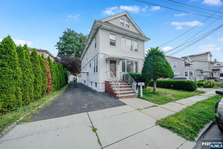 Well-maintained two-family home located in desirable north Cliffside neighborhood close to Fort Lee border. Owner occupied for 57 years. Grand entry foyer leads to spacious first and second floor units. First floor unit boasts 3 bedrooms/2 full bathrooms, tile floors, eat-in-kitchen with granite countertops, sun porch and a finished basement with summer kitchen and laundry. Second floor unit has 2 bedrooms/1 full bath, eat-in-kitchen, hardwood floors and a large living room with unfinished attic. Abundant parking in driveway including a two-car garage with storage shed. Close proximity to Anderson Ave for restaurants, groceries, retail stores and transportation. Separate gas & electric meters. Rare opportunity to own two-family home! Contact listing agent directly!