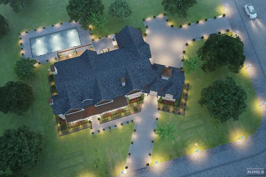 LUXURIOUS NEW CONSTRUCTION Set a-top a private one-acre property ON TENAFLY'S EAST-HILL allowing for ultimate serenity and privacy. This magnificent 6-bedroom 7.5-bathroom home features a heated in-ground pool & spa, a sweeping lawn and stylish hard-scape offering plenty of room for alfresco activities, while the expansive paver driveway, port cochere and three-car garage provides ample space for parking. Showcasing elegance and attention to detail evident throughout this 10,000 +-/sq ft home. Soaring ceilings create a dramatic impression the moment you enter. Other features include: Covered outdoor patio with a full kitchen, fireplace, TV, radiant heated floors,towel warmer,wine cellar, generator and much more. Secure this home now!