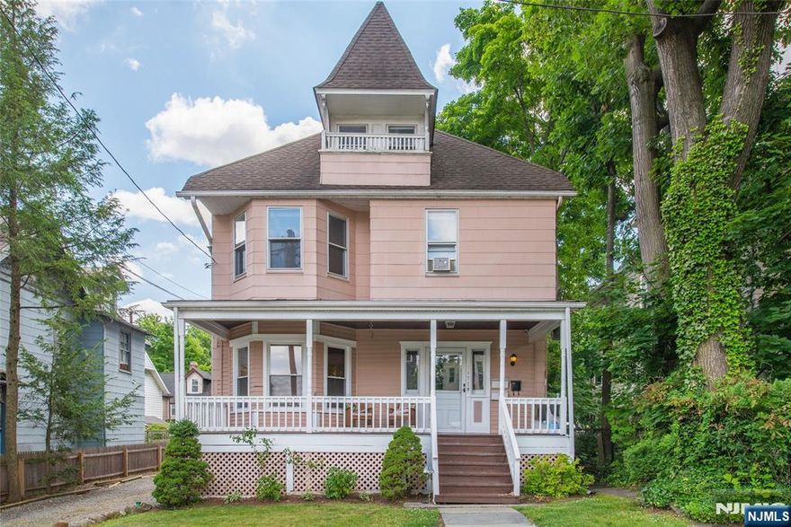 Prime location in the heart of Montclair! This well maintained, sun-filled two-family Victorian home with lemonade porch and Juliette balcony offers many possibilities as owner occupied, investment, flip or easy conversion back to a single family with flexible floor plan offering 2,900+ sq. feet. First floor unit features one bedroom, dining room, living room, three gorgeous non-functional fireplaces with original woodwork, pocket doors, large, updated eat-in kitchen with granite counters, stainless appliances and sliders to private deck. Second floor unit features three bedrooms, living room, bath and newer kitchen with white cabinetry, stainless appliances and granite counter tops. Third bedroom could also be used as dining room or office space, etc. Large third floor with additional three rooms and bathroom offers more options and could be used to extend 2nd floor rental potential. Shared laundry and storage in basement. Harwood floors throughout. Three electric meters and hot water heaters for each floor. Two furnaces: 1st floor and 2nd/3rd floors. Spacious .22-acre property with deep, private backyard and 4+ parking spaces. Two blocks to bustling Walnut Street shops, eateries, farmer's market and NYC train station. Home is being sold strictly as-is.