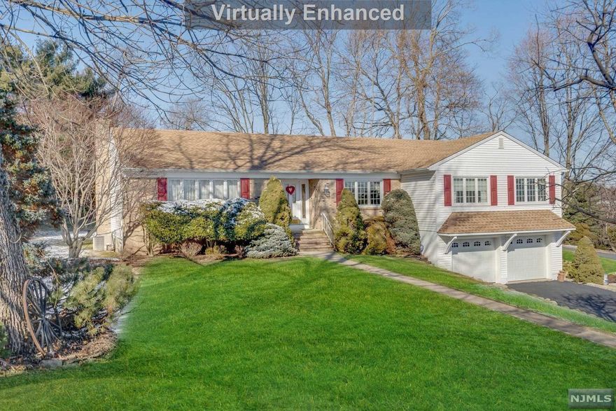 LOOK NO FURTHER for your IDEAL RANCH LIVING AT ITS BEST located in the COVETED HAWTHORNE HEIGHTS section near Wyckoff border! featuring 4 Bedrooms & 2.5 Baths incl Primary Suite. Such impressive Curb Appeal reflects the pride-of-ownership displayed inside with gracious entry foyer flanked by large Formal Dining & Formal Living Rooms. Gather in the charming Family Room w/brick fireplace open to Bright Eat-in Kitchen leading to rear deck and yard. A full basement w/ceilings over 8' high, powder room, large mudroom closet, storage & huge room for all your needs w/easy access from garage & upstairs to hallway. Roof 2019, newer driveway &garage doors, HWH/2018, sprinklers, alarm system, windows replaced. Just 15 miles to GWBridge, see NYC skyline from the heights. Impeccably maintained. Be prepared to FALL IN LOVE!