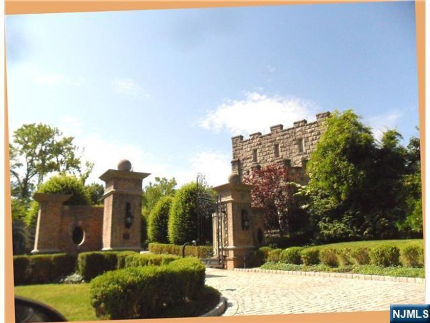 Perhaps the most desirable location in all of Rio Vista is home to this Sophisticated Gated, Majestic Brick & Slate Colonial Manor. A Cobblestone Driveway leads through Iron Gates that hinge on Tall Brick & Precast Stancions to a Large Motor Court w/a Fountain. The property features A RARE side-yard TENNIS COURT, POOL, POOL HOUSE, & a Circa 1900 STONE CHAPEL w/a hand carved Mosaic Soaring Ceiling. This turn of the century structure currently serves as a Dramatic Guest House or Tennis Pavilion. The Main House features a Great Room w/Cathedral Ceiling, Formal Living Rm, Banquet Sized Dining Rm, Conservatory, Library, Breakfast Rm & Huge Chefs Kitchen. Main level also has a Guest Bedroom Suite, laundry rm, 2 Powder Rms, Elevator & 4 Car Garage. The 2nd floor has 5 Large Bedroom Suites incl. a 4rm Master Bedroom. Full finished 3rd floor & lower level contain a Theater, Spa Room, Gym, Play Rm, Wine Cellar, Massage Rm, 4 Baths & more. The entire house has HIGH CEILINGS & LOTS OF LIGHT!