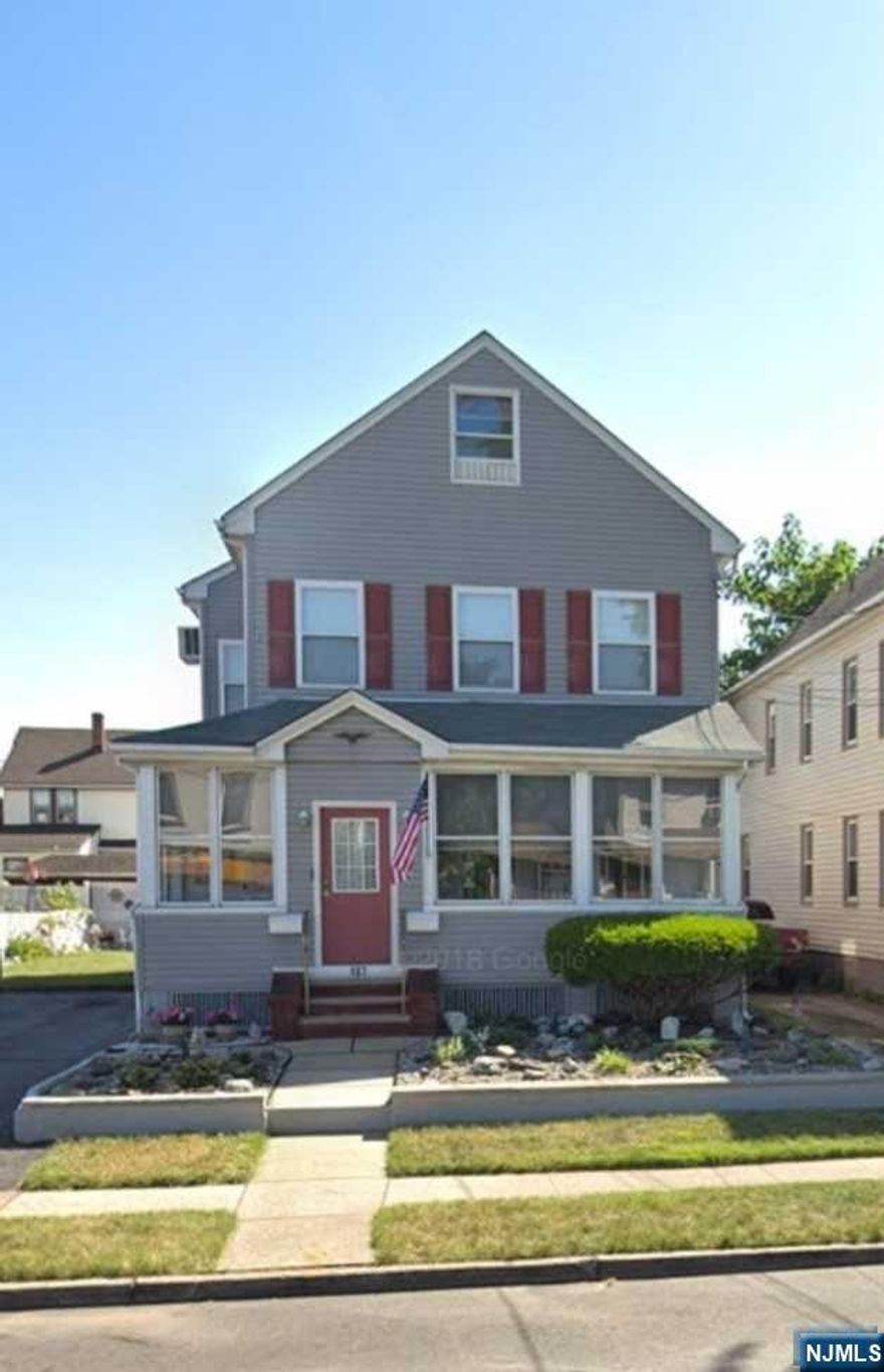 Investors take notice - or Welcome home sweet home.1st time home buyers let your tenant help with expenses. Impeccably kept 2 family located in the heart of Wallington family owned for over 60 years. Close to NYC trans; schools, shopping, park only 3 blocks away. Driveway for up to 4 cars - off street parking a PLUS. Full attic and basement for storage or create more living space. Oversized yard for recreation or entertaining and a closed in front porch for those nice quiet evenings. Each unit features 2 bedrooms - separate utilities - washer dryer in 2nd floors; 1st floor laundry room in basement. All appliances on the 2nd floor or sellers including the washer/dryer. Tenant has a lease and will extend the lease if preferred. Property being sold AS IS.