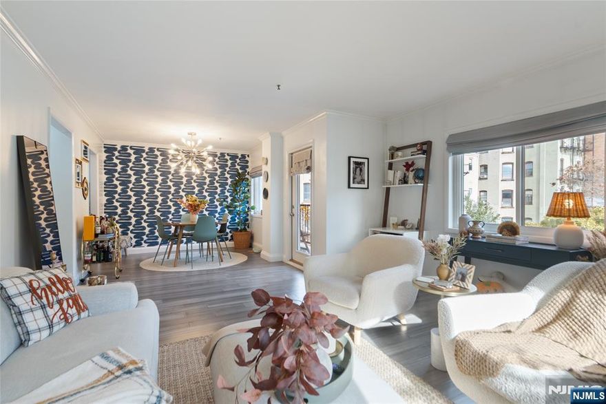 Welcome home to this beautifully updated 1-bedroom, 1-bath with deeded parking in the highly sought-after Hamilton Park neighborhood of downtown Jersey City. Spanning approximately 800 square feet, this bright and spacious unit offers the perfect blend of comfort, style, and convenience. The inviting open layout features a modern kitchen with stainless-steel appliances and an updated bathroom, complemented by ample storageâ€”including three bedroom closets (one being a large walk-in) and four additional closets throughout the unit. Enjoy the ease of in-unit laundry and the luxury of your own private terrace, perfect for morning coffee or evening relaxation. This charming elevator building offers additional amenities including a fitness center and a shared rooftop with skyline views. An unbeatable find in this coveted neighborhood just moments from Hamilton Park, local cafes, shops, and easy NYC transportation.