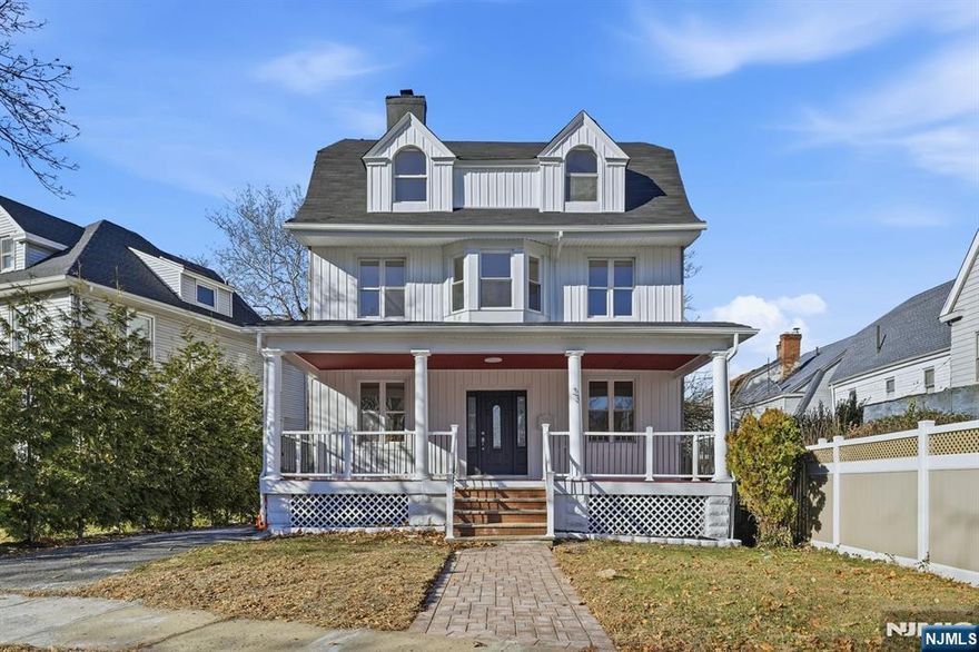 There is no property on the market that matches the character and appeal this home offers. Situated in one of East Orange's most desirable sections, this residence features three meticulously renovated levels of living space. With over 2700 sqft, the home includes 6 bedrooms, 3.1 bathrooms, and a finished basement, making it an exceptional opportunity. The first level presents a perfectly designed layout with a living room, family room, dining room, half bathroom, and a kitchen equipped with quartz countertops and top of the line cabinetry. The second floor offers 4 bedrooms with a full bathroom, while the third floor provides 2 additional bedrooms including a large en suite with a stunning master bathroom. The fully finished basement includes another full bathroom, ideal for entertainment. The property also features a spacious backyard and parking for more than 5 cars. Conveniently located near main highways, schools, parks, and the Glen Ridge township border.