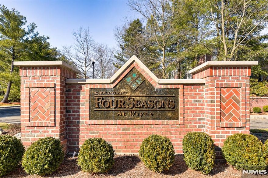 Welcome to Four Seasons, a lively and sought-after community! Don't miss this beautifully renovated 2-bedroom, 2-bathroom Barberry Model located on the 2nd floor. This move-in ready unit offers stylish new laminate flooring throughout, a sleek modern kitchen with stainless steel appliances and granite countertops, fully updated bathrooms, custom closets, and a recently upgraded hot water heater and washer/dryer. Included are two underground parking spaces along with your own secured storage unit in the garage. Enjoy an active lifestyle with just a short walk to the clubhouse, pool, tennis, pickleball, and bocce courts. Conveniently located near the new Wayne Community Center, Aldi, and Trader Joe's.