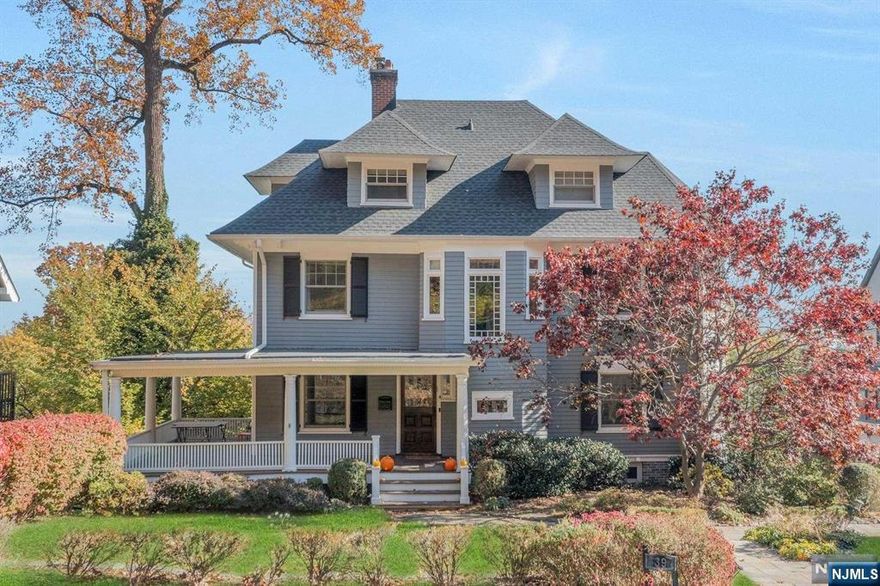 Discover this stunning 6-bedroom, 3-full and 2-half bath home in the heart of Montclair. This sun drenched Victorian offers an open floor plan that seamlessly connects the gourmet kitchen, dining, and living areas ideal for both intimate gatherings and grand entertaining. A beautiful wrap around porch welcomes you into the main level that features an elegant foyer, office, living room, formal dining room, family room, powder room and an updated eat in kitchen with large center island and two dishwashers. Walk out to a new deck to enjoy seasonal NYC views. The second level features a spacious primary with new ensuite bath, walk in closet, 2 other bedrooms and a new hallway bath. Third level has 3 additional bedrooms and a full bath. The walk-out basement provides versatile space with French doors opening to a flat, expansive backyard. Located just steps from Montclair's Downtown, enjoy quick access to restaurants, cafes, Whole Foods, MKA, the library, YMCA, Wellmont Theater, Bay St