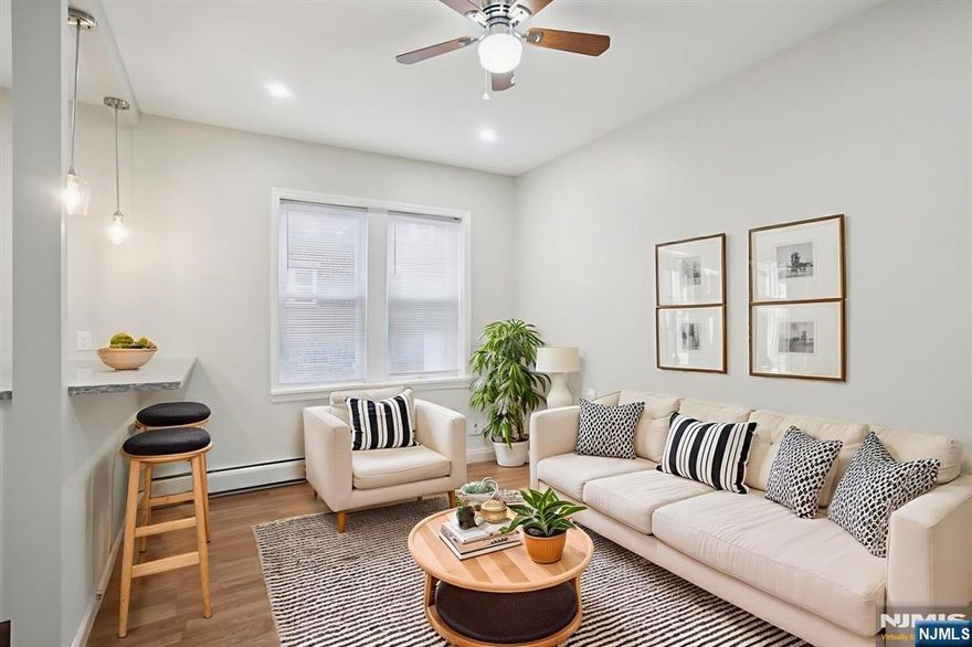 Welcome home to this beautifully newly renovated 1 bedroom, 1 Full bathroom apartment in the heart of North Bergen! Newly renovated in 2025, this stylish unit offers modern finishes, abundant natural light, and the convenience of a private parking space. Step into a sun-drenched living space featuring large windows, sleek flooring, and a fresh, contemporary design throughout. The updated kitchen boasts new appliances, ample cabinet space, and a clean, modern aestheticâ€”perfect for everyday living or entertaining. The spacious bedroom offers comfort and tranquility, while the fully renovated bathroom features modern tilework and updated fixtures. 1 Parking Space included. Available from 2/17/26