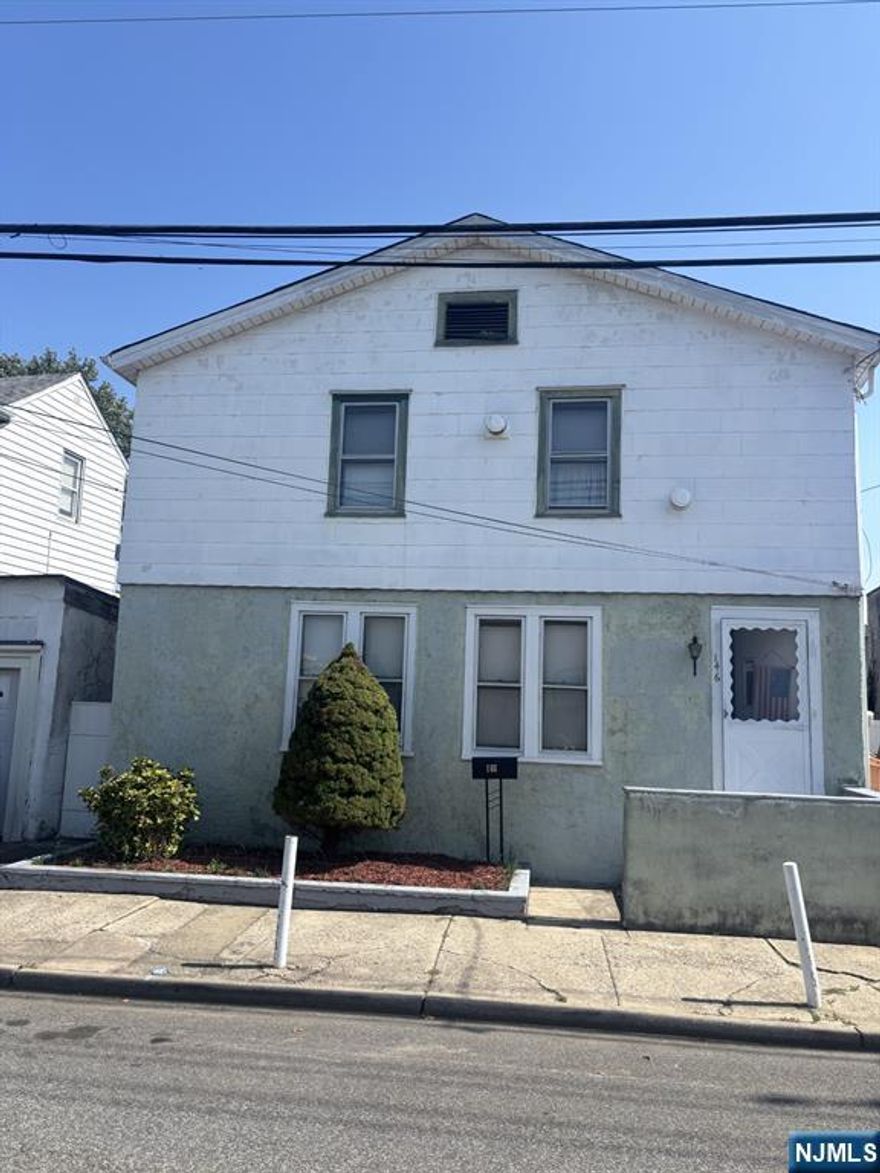 Welcome to this classic two-family home in the heart of Hackensack, offering both space and versatility. Perfect for investors or owner-occupants, this top-and-bottom style property features a spacious 4-bedroom, 1-bathroom unit on the second floor, and a cozy 1-bedroom, 1-bathroom unit on the first floor â€” ideal for rental income, extended family, or multi-generational living. This home has tons of potential. Whether youâ€™re looking to renovate and customize or simply update with modern touches, this property is a solid investment opportunity. The layout is practical, the rooms are well-sized, and the structure has stood the test of time. With a bit of vision and care, this home can truly shine. Conveniently located near major highways, public transportation, schools, shopping, and dining â€” everything Hackensack has to offer is right at your doorstep. Donâ€™t miss the chance to transform this diamond in the rough into a home or investment that pays off for years to come! Sold As is! Highest & Best due Friday (10/3/2025)!