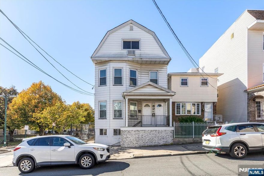 Newly Renovated Bi-Level Apartment on the 2nd & 3rd Floors of a 2-Family Home. Maximum Occupancy: 5. No Pets. 2nd Floor: Living Room, Den, Dining Room, Eat-in Kitchen, and 2 Bedrooms. Brand New Modern Eat-in Kitchen Features White Shaker Soft-Close Cabinets, Stainless Steel Dishwasher, Gas Range, Over-the-Range Microwave, and Granite Countertops. Vinyl Plank Throughout 2nd Floor with Porcelain Tile in Kitchen. 3rd Floor: Spacious Primary Suite with Full Ensuite Bath, Office, and Bonus Room. Carpet Throughout. Laundry Hook-ups Available in Basement for Tenant to Supply Own Machines. Street Parking Only. Public Parking Next Door at Dowd Playground Free from 7 am-9 pm. Overnight Parking 9 pm to 7 am Requires Permit Which Can Only be Obtained Through an Annual Lottery. Tenant Pays All Utilities Except Water & Sewer. 3 Blocks from Bus 40 Stop to Harrison PATH. Conveniently Located Near Rt 21, 280, NJT, and GSP. Application, Tenant Background Check ($40 per adult), Good Credit, and Proof of Ability to Pay Rent Required. Photos Coming Soon!