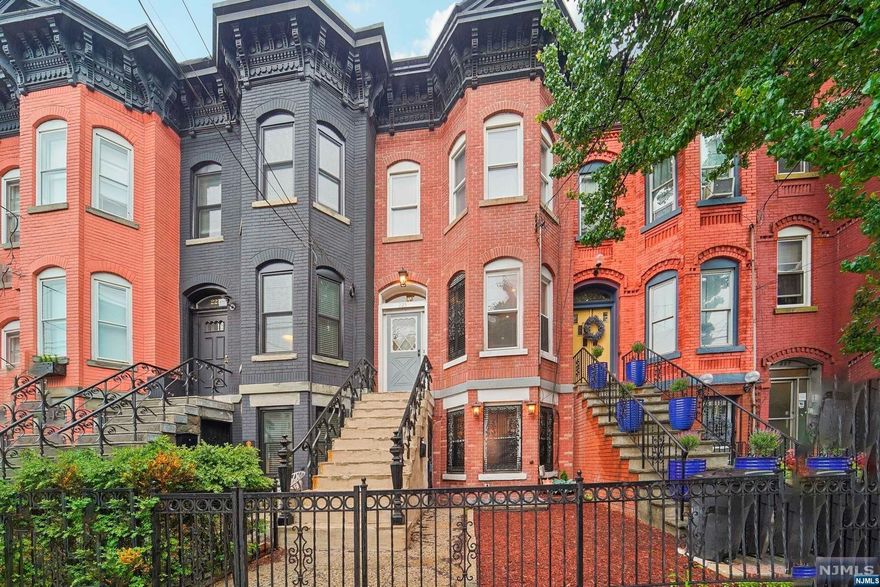 Spacious 4 BR, 2.5 BA timeless Victorian home. Single family currently being used as a 2 family. This 1857 sqft home possesses the classic architectural features & the historical charm of homes built during the late 19th century: brick exterior, high ceilings, ornate woodwork, detailed mantles, skylight, natural Oak floors & large windows throughout with generously sized bedrooms. Recent updates include: painting, 2nd floor bathroom & landscaping the private spacious backyard oasis. This elegant home exudes historical significance with modern design elements making it an unique residence for those looking for a quality oasis in the city. Centrally located near Danforth Path train, I-78/NJ Turnpike, shops, parks, restaurants & houses of worship.