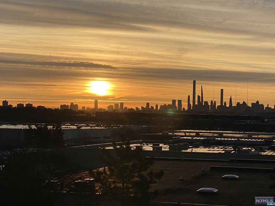 2 BR/2Bath East Facing Sun drenched condo with breath taking NYC views and express bus to NYC. Bus goes to Midtown however there is also a shuttle to the train just one stop the NY Penn Station. This luxurious High Rise is full of amenities including: Gym, Pool, Game Room, Nursery, and much more. This home is completely renovated.