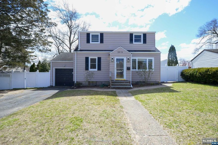 Welcome to this charming 3 bedroom, 2 full bathroom cape cod home nestled in the heart of Fair Lawn. As you step inside, you'll be greeted by an inviting entry foyer leading to a spacious living room, a cozy dining room, and a modern eat-in kitchen perfect for gathering. The family room offers a comfortable space for relaxation, while a conveniently located bedroom and full bathroom complete the main level. Venture upstairs to discover two additional bedrooms, each offering ample space and comfort, along with another full bathroom and additional storage for your convenience. The fully finished basement adds versatility to the home, boasting a generous rec room, a convenient laundry room, and plenty of additional storage space. The home is also equipped with additional upgrades including a New boiler, New AC unit, New Condenser, New 150 amp electrical panel, a New front roof, and a New water filtration system throughout! Don't miss out on the opportunity to make this your new home!