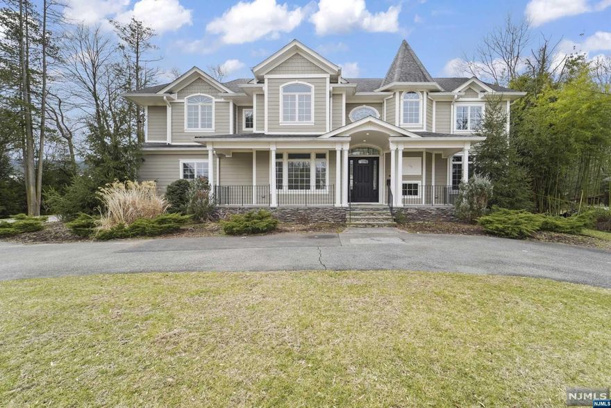 STUNNING NEWER 2016 CENTRAL HALL COLONIAL, LEMONADE FRONT PORCH,STONE/HARDIPLANK EXTERIOR,OVER 5500SF,CIRCULAR DRIVEWAY,HARDWOOD FLOORS T/O,WOOD-LOOK TILE BASEMENT,TWO STORY FOYER& FAMILY ROOM,CUSTOM MOLDINGS T/O CATHEDRAL & TRAY CEILINGS IN BEDROOMS,KITCHEN W/LARGE ISLAND,GRANITE COUNTERS,SEPARATE DINING AREA BUTLERS PANTRY WITH WINE REFRIGERATOR,MASTER BEDROOM WITH CATHEDRAL CEILING, 2 WALK-IN CLOSETS,MASTER BATH WITH FREE STANDING TUB,SEPARATE SHOWER,TOILET AND BIDET,LARGE LAUNDRY ROOM,BEDROOM W/BATH,2 ADDITIONAL BEDROOMS W/BATH,UNDERGROUND SPRINKLER SYSTEM,4 ZONE HEATING AND A/C,CENTRAL VACUUM,POURED CONCRETE FOUNDATION,TANKLESS HOT WATER HEATER,CHANDELIER LIFT,BEAUTIFULLY FINISHED BASEMENT WITH OUTSIDE ENTRANCE,EGRESS WINDOWS, HIGH CEILING,LARGE ENTERTAINMENT AREA,BATH, BEDROOM/OFFICE,PLUMBING FOR BAR LARGE PRIVATE YARD, PAVER PATIO,LED LIGHTING.HAWORTH HAS TOP RATED K-8 SCHOOL& NORTHERN VALLEY HIGH SCHOOL, 2 PRIVATE GOLF CLUBS AND 3 MILE NATURE TRAIL. 11 MILES TO GW BRIDGE