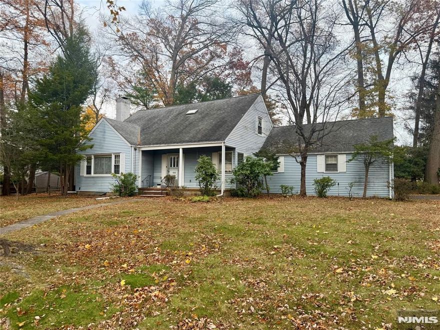 Build new or expand on this beautiful 150x100 property on Haworth's sought after west side. This charming 3 Bedroom, 2 Bath cape-cod style home features a welcoming Front Porch, Entry Foyer, Sun-Filled Living Room w/fpl, Screened Porch, Dining Room, Kitchen, 1st Floor Bedroom with Bath. 2nd Floor: 2 Bedrooms, Full Bath and Walk-in Attic. Spacious Unfinished Basement and attached 2-Car Garage. This home is being sold As-Is and inspections are strictly for informational purposes only. No repairs or credits will be given. Haworth was just ranked #1 suburb and #6 in best public K-8 school in NJ. Short walk to parks, tennis courts, NYC bus and Haworth's charming downtown. Haworth is home to 2 country clubs, the 3-mile reservoir nature trail and is an easy drive to world class dining and shopping. Come visit!