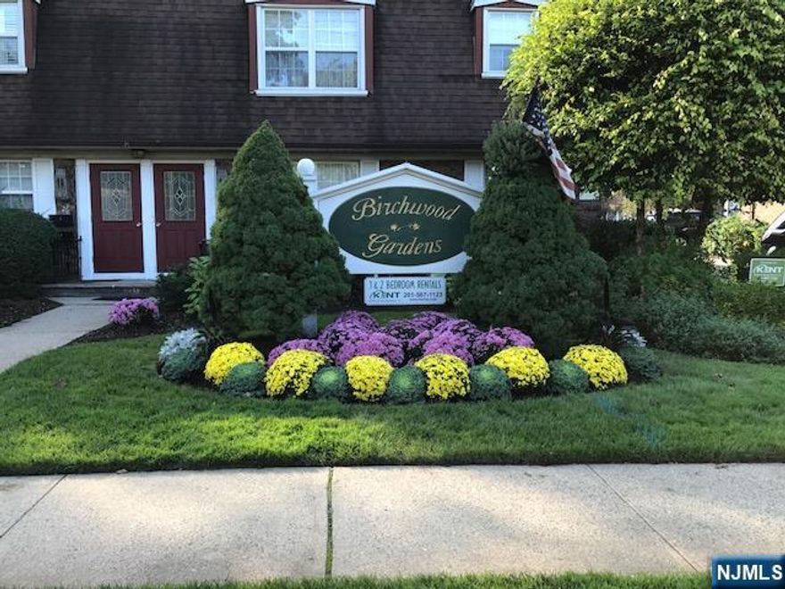 1 Bedroom at Birchwood Gardens on 1st floor available. Renovated galley kitchen with dishwasher and electric stove. Dining area and Living room. New flooring throughout being installed shortly. Bedroom with ceiling fan and renovated bathroom. Central air. Tenant pays for gas and electricity. Onsite laundry room and parking. No pets, no smoking of any kind. Perspective Tenant must earn 3x monthly rent and have a 700 or more credit score.