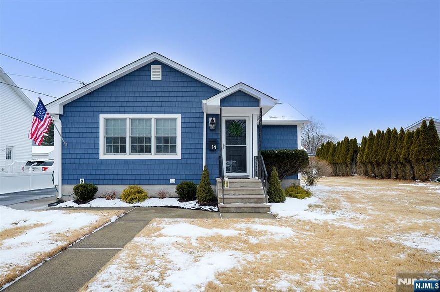 Welcome to this meticulously fully renovated 2-bedroom, 2-full bath ranch located on a quiet street with no through traffic. Upon the spacious entry, the open layout welcomes you into the living room which offers an abundance of natural light. Beautiful laminated floors seamlessly extend throughout the home and into the brand new light and bright EIK. Quartz countertops with a peninsula breakfast bar, SS appliances, tiled backsplash and more. Primary bdrm offers a full ensuite' with a double closet & custom closet organizer which includes a trendy barn door slider. 2nd bdrm, main bath, laundry and formal dining rm complete the main level. Added features include a full unfinished basement with plenty of storage, recessed lighting throughout,1 car detached garage, sliders from dining rm to a new composite deck, new siding and C/A. The combination of quality renovations and the financial benefit of low taxes makes this home an exceptional opportunity for potential buyers. Bring your pickiest buyers, you will be proud to show this property. Agent Remarks: Buyers have the opportunity to hook up to public sewer. Please do your due diligence.