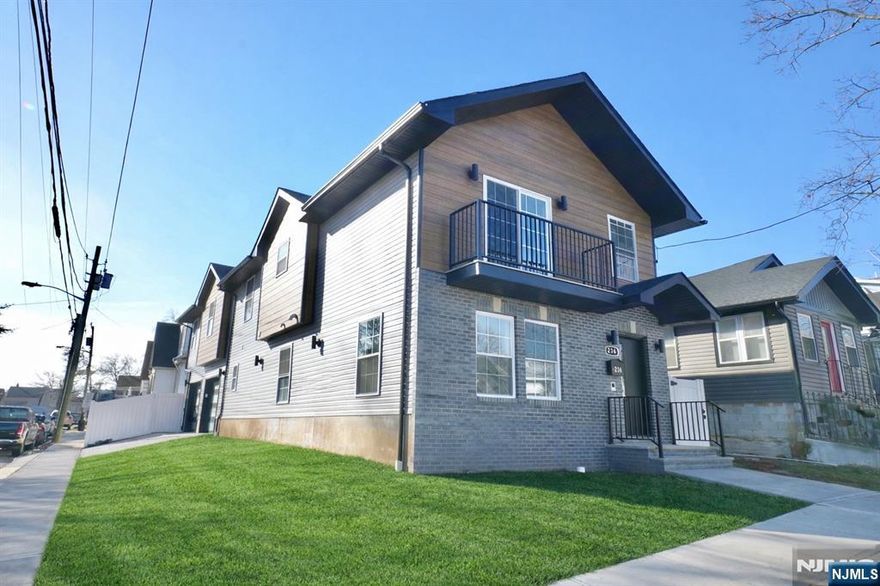 Welcome to this stunning brand-new construction single-family home located on a desirable corner property at 236 Keer Ave in Newark. This thoughtfully designed residence offers 4 spacious bedrooms and 3 full bathrooms, combining modern style with everyday functionality. The ground level features a versatile family room?perfect for relaxing, entertaining, or creating a home office or play space. Upstairs, enjoy gleaming hardwood floors, an open and inviting layout, and abundant natural light throughout. The living room opens to a private balcony, ideal for morning coffee or evening relaxation. The modern kitchen is beautifully finished with sleek cabinetry, contemporary surfaces, and stylish light fixtures, making it perfect for both daily living and hosting guests. The primary bedroom serves as a private retreat, complete with a walk-in closet and a full en-suite bathroom. All bathrooms feature clean, modern finishes. Additional highlights include a dedicated laundry room, a brand-new fenced-in yard offering privacy and outdoor enjoyment, a two-car garage, and a seamless layout designed for comfort and flow. Conveniently located near major highways, public transportation, shopping, and local amenities, this move-in-ready home is a must-see. Schedule your private showing today and experience all this exceptional new construction has to offer.