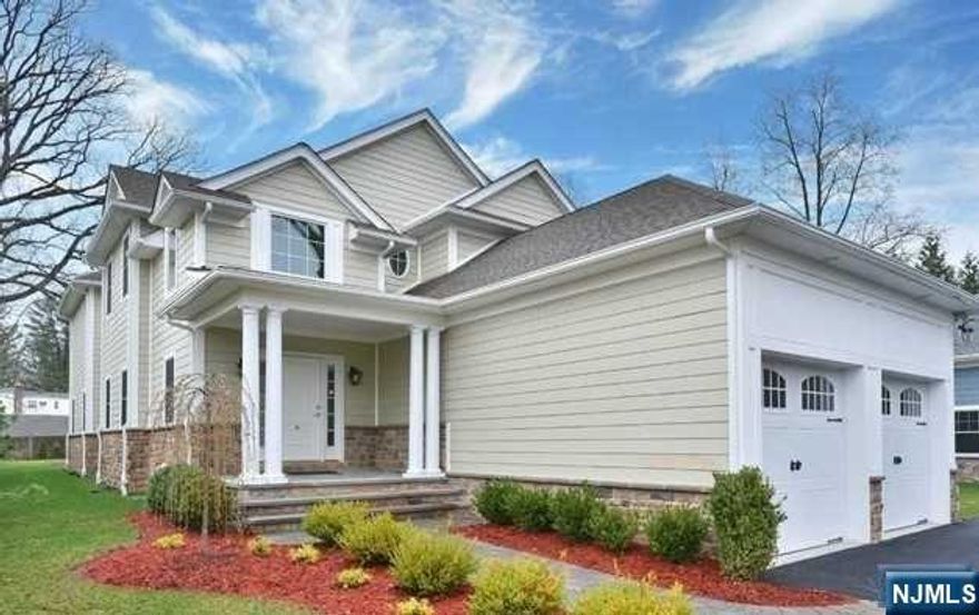 Built in 2016, this 6 bedroom 4 full bathroom Hardie plank and stone Colonial home at approx. 6000 sqf on an extra deep lot with room for a pool is just what you have been looking for!Two story entry foyer and 9 foot ceilings on both the first floor and basement with extensive trim , beautiful hardwood floors. First floor offers living room, butlers pantry with wine cooler, dining room and bedroom/office perfect for today's living Magnificent open kitchen with center quartz island, JennAir appliances double oven, two sinks and two dishwashers. Family room with gas fireplace has sliding glass doors which open to the deep backyard and stone patio. Second floor offers master bedroom suite with 2 walk in closets and master bath with soaking tub and walk in shower. Three additional bedrooms full bath and laundry complete the second floor. Full finished basement has great space for playroom, media room or gym plus a bedroom and full bathroom.