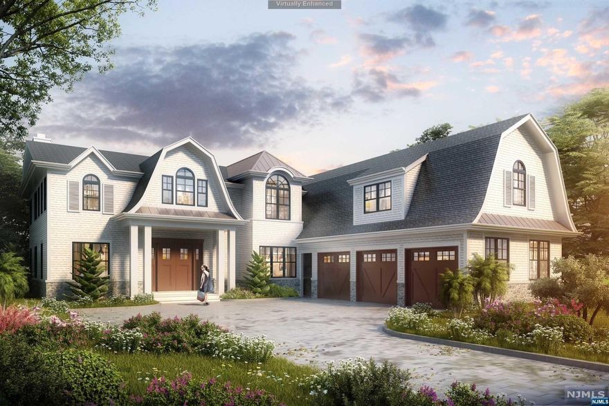 COMPLETION MARCH 2023 An exquisite brand new construction In a sought out town sitting on the East Hill This 5555 sq ft home features 5 bedrooms 6 1/2 baths 1st Floor features chevron white oak flooring brick herringbone floor in mudroom Wolf & Sub Zero appliances with imported Italian Kitchen Family Room/ Dining room off the kitchen 22 Ft Ceiling Magnificent Great Room w/ custom panel walls throughout w/ white oak accent wall on fireplace & Beams Powder Room home office 2 French doors leading into a private spacious backyard approved for an pool & outdoor kitchen 2nd Floor Primary suite w/ walk in closets & bath 4 bedrooms all with private baths in each laundry room White Oak Plank flooring throughout 2750 sq ft finished basement suited to entertain any family 3 car heated garage in-ground irrigation system Sitting on the east hill minutes away from prestigious schools downtown Cresskill and NYC. Owner has real estate license and is the listing agent.