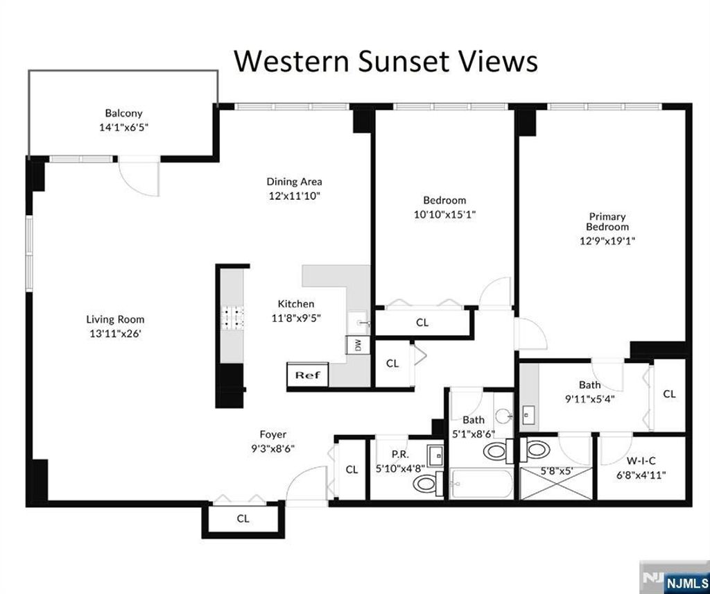 Photo of 2150 Center Avenue #19e, Fort Lee, NJ 07024 (MLS # 25040268)