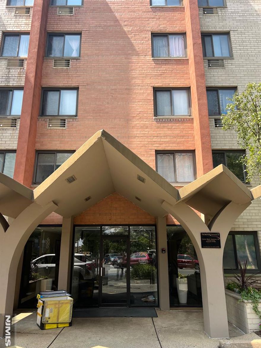 Spacious one bedroom 1st Floor apartment for rent in The Florentine in Hackensack. Kitchen is updated with a dishwasher, refrigerator, and gas stove. There is a separate dining area, a large living room and a spacious bedroom has plenty of closets. Unit includes 2 AC wall units, and an intercom. Beautiful lobby, onsite washers and dryers, and superintendent in the building. Rent includes one off street parking space, and all utilities, EXCLUDING ELECTRIC. Great location located next to all major highways, shopping, and NYC transportation right in front of the building.