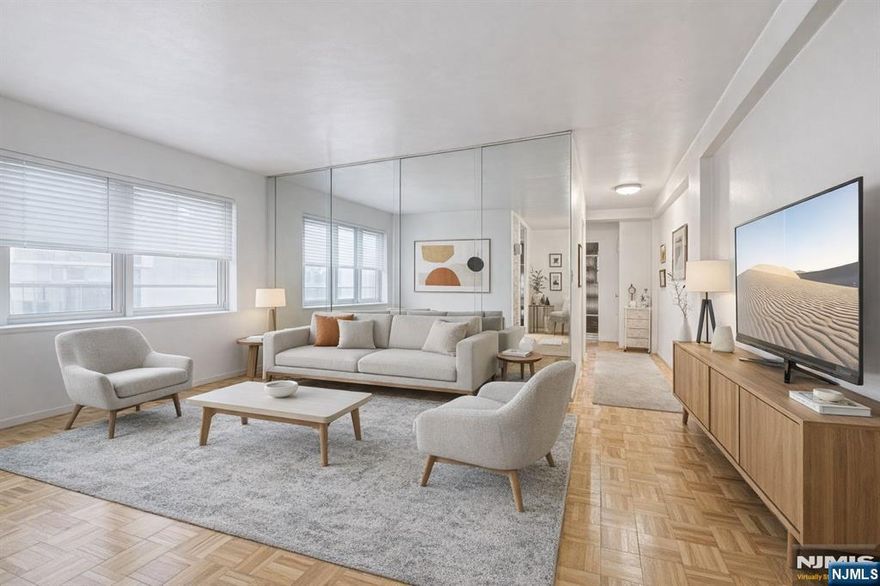 NO INVESTORS. Owner must occupy. Well maintained and Spacious 2BR/1BTH - 700Sq. Ft in Elevator building. Located in North Bergen Heights this exceptional residence is directly across from the expansive James J. Braddock County Park. Well managed and secure building. Super Intendant onsite. Low maintenance $630 includes Real Estate Taxes, Heat, Hot Water, Water/Sewer, Maintenance & Repairs. Laundry Room, Bike Room, Storage Room. Board requires 3:1 Income to Debt ratio, 20% down and FICO score 700 or higher. Close to shopping, dining, and easy NYC transportation.