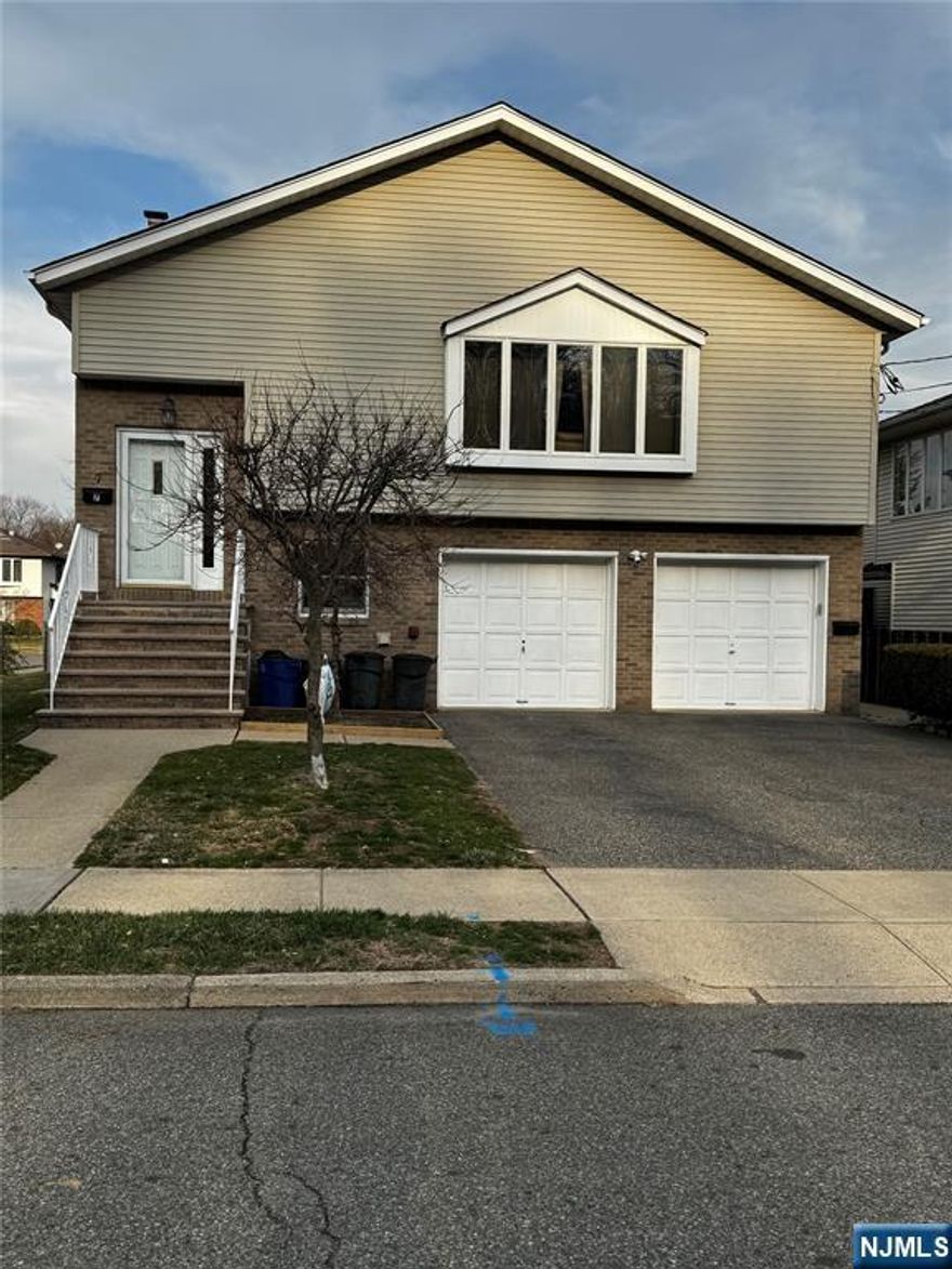 DO NOT MISS OUT ON THIS!! This updated 2 family home is a corner lot and nestled on a beautiful street, close to schools, parks, transportation and shopping. The spacious open floor plan is very inviting with lots of natural light featuring 3 bdrms, 2 full baths (one being in the primary bedroom). Central Air/2 zone baseboard heat and newer appliances. Tenants get use of the large "L" shaped deck, one side garage and lots of storage. Large washer/dryer included. First floor is occupied. Owner is in the process of moving and home will be delivered broom clean. NO PETS/NO SMOKING - submit applications to Rsnono2001@eliternj.com