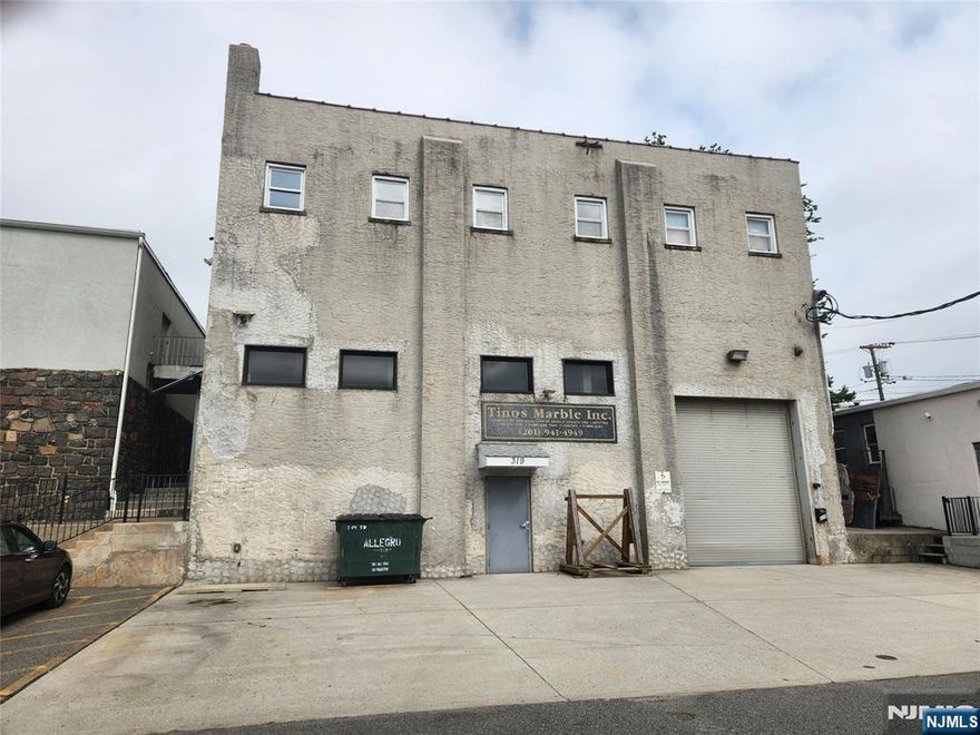 Prime location. off Bergen Blvd. .Very rare property ,2 stories building with very high Ceiling's on both floors . currently use as marble and granite shop, 2nd floor is a storage and office .also property next door is also for sale $2,500,000 a corner property see NJMLS#25025322 you can buy together or separated ,great potential to buy together.