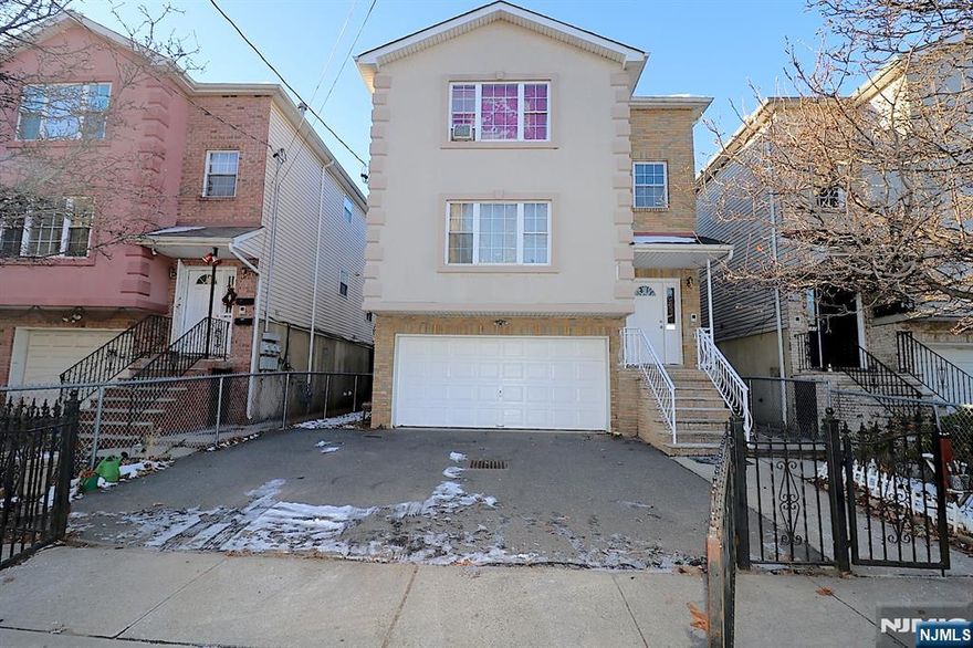 Welcome!!!!! This is an amazing opportunity to own this well-maintained three-family home conveniently located in the North Ward in the upper Roseville neighborhood. Everything steps away from your door. Bloomfield Avenue shopping stores, Restaurants and within a half block from Branch Brook Park, and Bloomfield Avenue Light Rail station with an easy NYC commute, each apartment offers a kitchen, living-dining room, 3 bedrooms, two full baths in-unit laundry room, Exterior brick/stucco front, vinyl siding, garage for two cars and large driveway central HVAC